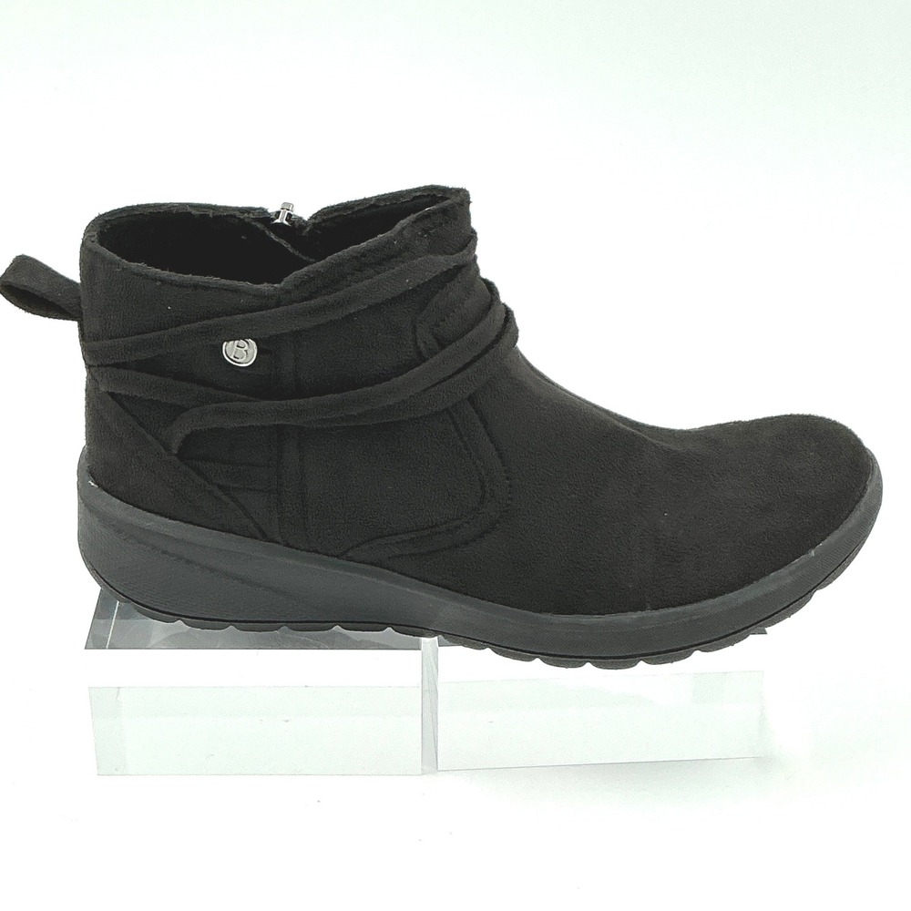 Bzees Size 6 Ankle Boot Black Zip Washable NEW Guest Women MSRP $99